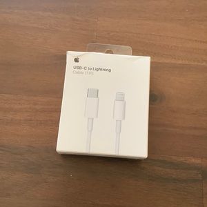 New Apple USB-C to lightning cable